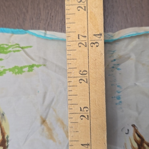 VINTAGE Japanese Rayon Equestrian Print Scarf 27" Square 1950s Horses - Picture 4 of 5